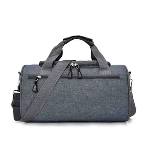 Cilindro sportivo nuoto borsa fitness borsa da viaggio a spalla singola da uomo borsone da viaggio tamburo rotondo logo personalizzato produttore