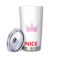 Gobelet isotherme personnalisé en acier inoxydable 20 oz, motif arc-en-ciel gay, pour trajets en voiture, pauses café au bureau et souvenir culturel