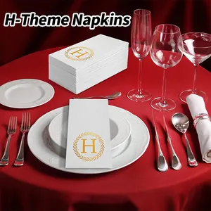 Hot Sale Airlaid Serviette benutzer definierte Servietten mit Logo Dinner Servietten Seidenpapier