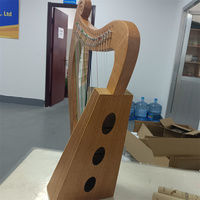 Instrument à cordes OEM élégant Harpe lyre 19 cordes en bois