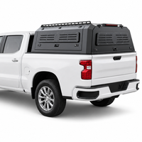 Capot rigide en aluminium pour camion RAM 1500 6.4FT, GMC Sierra Denali 6.6FT, Ford F150, sans perçage, pour benne longue, étanche