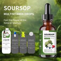 Gouttes d'extrait de feuilles de corossol bio |   Antioxydant naturel, soutien immunitaire, défense cellulaire et bien-être général, teinture à base de plantes