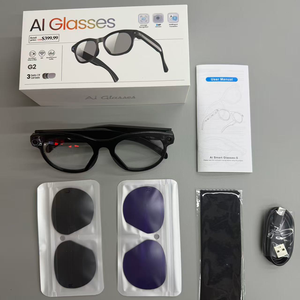AI Smart <strong>Glasses</strong> with Dual Optical Lenses Intelligent Real Time Translation Music Playback BT Calling Wifi High Pixel <strong>Camera</strong> G2 - Product Image 3