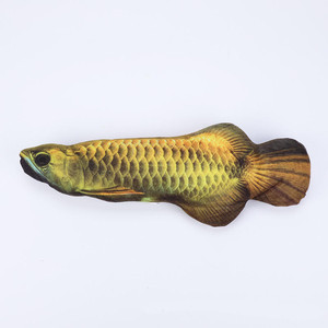 Hot Sale Eco-Friendly Small <b>Interactive</b> Squeak Pet Plush Pillow Chew Bite Fish <b>Cat</b> <b>Toy</b> - Product Image 1
