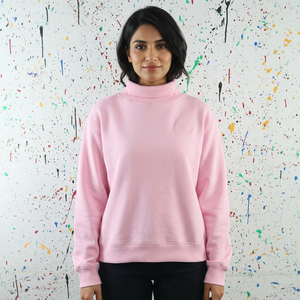 เสื้อฮู้ดสีชมพู ผ้าฝ้าย 100% ระบายอากาศได้ดี แห้งเร็ว มีซิป สไตล์วินเทจ เส้นด้ายละเอียด - Product Image 1