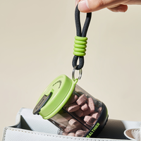 Dispenser Pil Kreatif Lucu dari Bahan PP dengan 4 Kompartemen Besar, Botol Pil Portabel Berbentuk Sepatu, Kotak Perjalanan Plastik