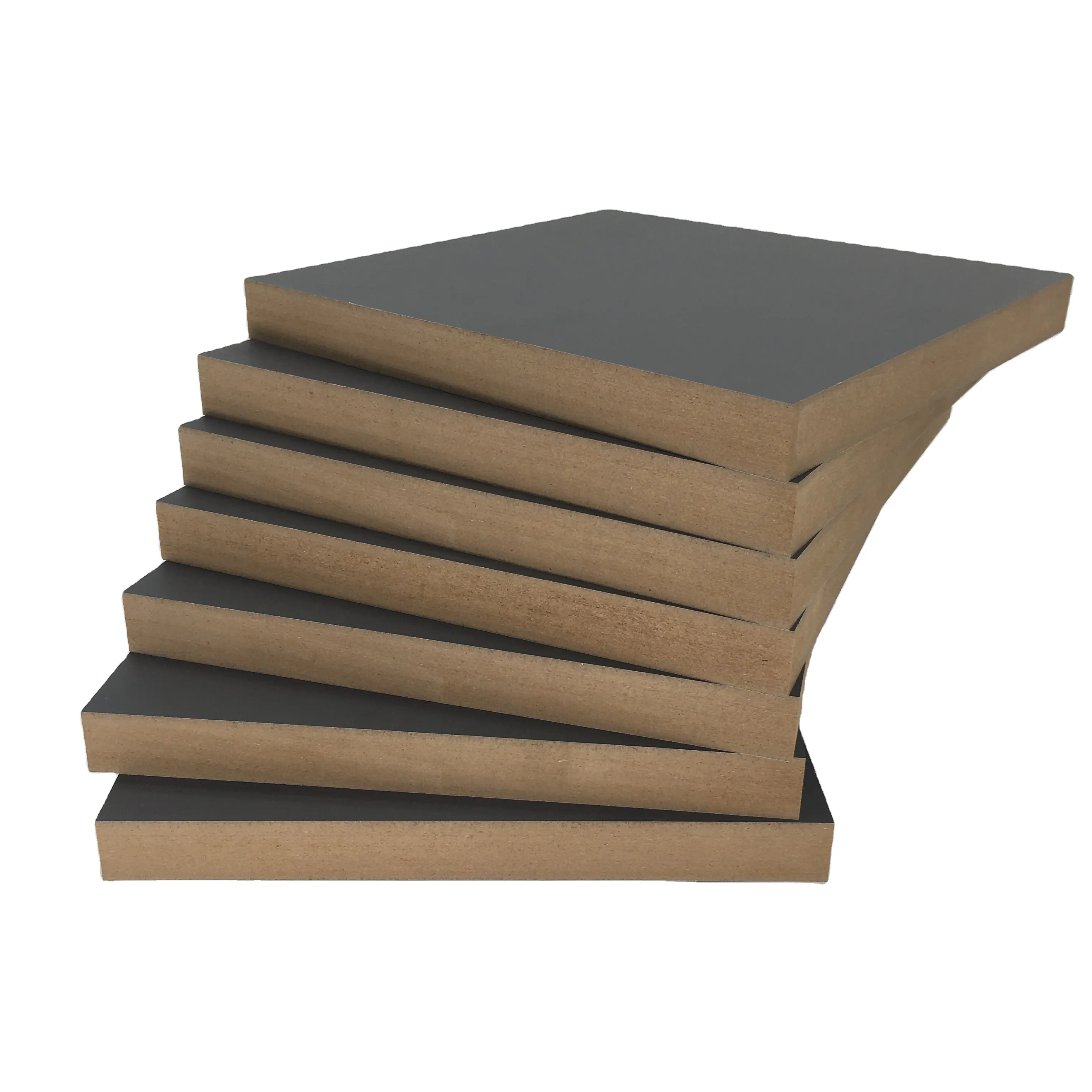 Verkoop Fsc Aangepast Zwart Mdf 4X8 Melamine Bord