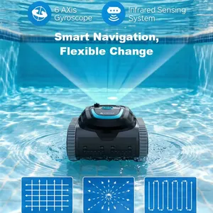 <span class=keywords><strong>Robot</strong></span> nettoyeur de piscine solaire amélioré <span class=keywords><strong>Wybot</strong></span> C2 avec télécommande, évitement intelligent des obstacles et option de double charge - Product Image 2