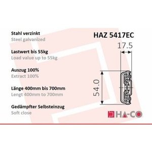 HAZ5417EC con chiusura facile - Product Image 2