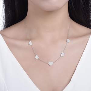 Envío Directo, Suministro al por Mayor de Collares de Moissanita con Forma de Corazón en Todos los Estilos - Product Image 5
