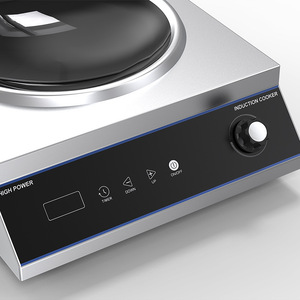 Cocina de Inducción Eléctrica Comercial para Comercio Transfronterizo, 3000W de Alta Potencia, Diseño Cóncavo, Estándar Americano 110V, Pantalla LCD Impermeable en Inglés - Product Image 2