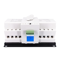 Commutateur de transfert automatique double ATS 4P 125A triphasé 4 fils 230V type MCB TOMZN TOQ3-4P/125 pour générateur de courant urbain F777