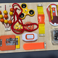 Juguetes Sensoriales Montessori para Niños y Niñas, Globo Aerostático de Madera, Juego de Tablero de Actividades, Conjuntos de Actividades Educativas
