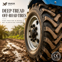 Mini-tracteur agricole 4x4 120 CV à moteur diesel sur roues pour la récolte des plantations d'huile de palme et les travaux de transport sur routes rurales