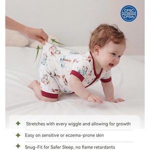 Pelele de Bambú para Bebé, Manga Corta, Pijama Suave de Viscosa de Bambú, Unisex, 0-24 Meses - Product Image 5