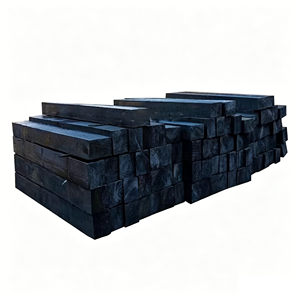 Cale <span class=keywords><strong>de</strong></span> voie ferrée en <span class=keywords><strong>bois</strong></span> imprégnée d'huile TB/T 3172-2007, <span class=keywords><strong>bois</strong></span> robuste anti-corrosion pour la construction <span class=keywords><strong>de</strong></span> voies ferrées à gauge standard - Product Image 2