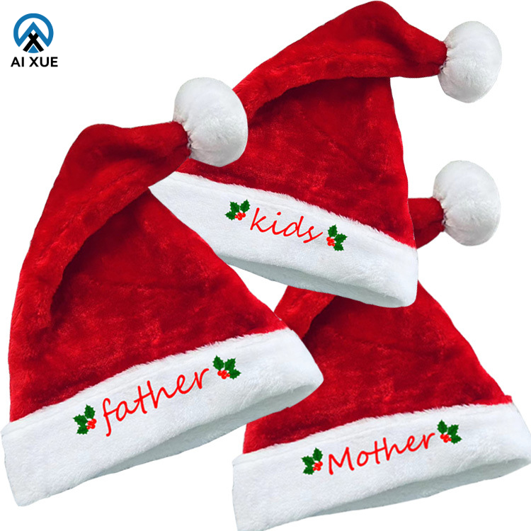 Designer Thick Plush Christmas Hat Warm