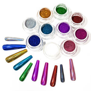 Profesyonel tırnak malzemeleri krom tırnak tozu lazer ayna <span class=keywords><strong>Glitter</strong></span> Flake Pigment tırnak sanat için - Product Image 2