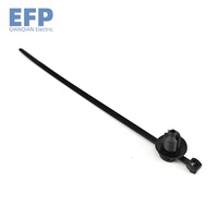 Attaches de câble en nylon spécialisées pour les voitures New Energy 4.8X225MM Fixation de câble fileté à vis de type fendu montable par poussée