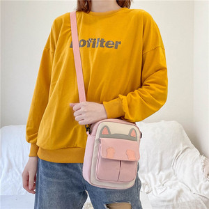 Gran oferta <span class=keywords><strong>2022</strong></span>, bolso de hombro cruzado de lona bonito a la moda <span class=keywords><strong>para</strong></span> <span class=keywords><strong>adolescentes</strong></span>, damas y niños, <span class=keywords><strong>para</strong></span> compras diarias al aire libre - Product Image 5