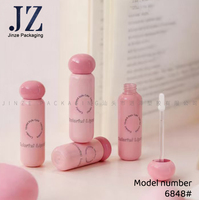 Tube de gloss à lèvres personnalisé de 2,7 ml, conteneur vide pour gloss à lèvres, emballage cosmétique transparent avec bouchon