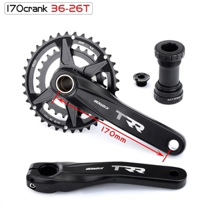 Plato de Cadena Doble GOLDIX para Bicicleta de Montaña, 36T-26T, Aleación de Aluminio para Cortar <span class=keywords><strong>Bielas</strong></span> de Bicicleta <span class=keywords><strong>Sram</strong></span> de 3 Tornillos - Product Image 4