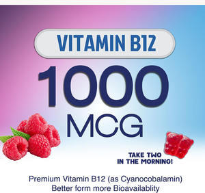 Permen Energi Harian Dewasa <span class=keywords><strong>Vitamin</strong></span> <span class=keywords><strong>B12</strong></span> 1000mcg & Kafein Alami Merk OEM Kustom Pabrik, 2 Permen Harian - Product Image 3