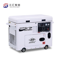 Générateur diesel électrique silencieux portable refroidi par eau sur remorque 5kW 30kW 50kW 50kVA 50Hz pour usage domestique