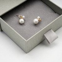Boîte à bijoux 2026 tendance en carton rectangulaire avec fermeture magnétique, pour collier, emballage cadeau, avec tiroir et éponge en velours