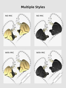 KZ ZSN Pro ProX Dual Driver 1BA+1DD HiFi In-Ear Monitor Earphones Hybrid Metal 3.5mm <strong>Interface</strong> - Product Image 3