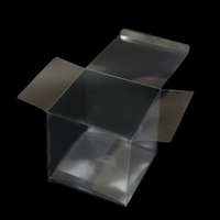Vente directe d'usine, boîte en plastique PET écologique hautement transparente, épaisseur 0,35 mm, boîte pliante transparente personnalisée