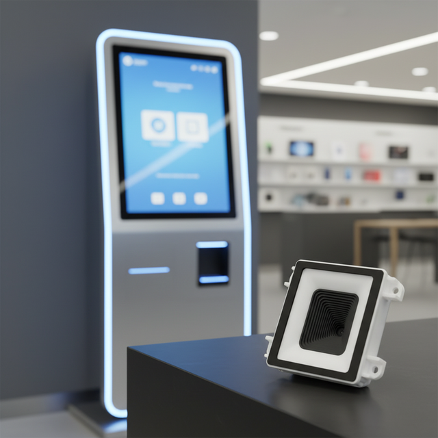 QR Code Scanner Module for Self-Service Kiosk & Turnstile Systems | Compact 2D Barcode Reader