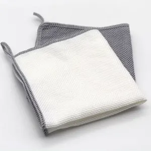 OEM Gsm Eco-Friendly Material Overlock Origin Custom Hours Size For Home Appliance Cleaning Kitchen Dish Cloth