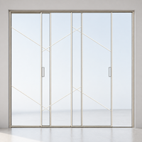 Porte coulissante en aluminium à rupture de pont thermique, verre isolant, insonorisée, coupe-vent, pour balcon et terrasse, directement de l'usine