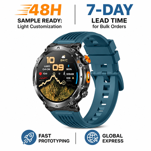 Nouvelle Montre Connectée GPS Sportive d'Extérieur HT42 2026 avec Écran IPS Tactile 1,7 pouces, Étanchéité 3 ATM, Boussole Fitness Android et Bracelet en Gel de Silice - Product Image 2
