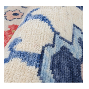 Alfombra multicolor Oushak, alfombra de área de lana suave pura, India, lujosa, atractiva, estilo de piso para el hogar, superventas, hermosa turca - Product Image 5