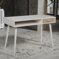 Vente de gros Bureau en bois MDF avec pieds en métal Mobilier de bureau Table et chaise d'ordinateur de jeu