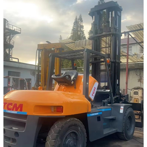 รถยกดีเซลมือสอง Vigoshop TCM FD100 เครื่องยนต์แข็งแกร่ง ใช้งานราบรื่น เสากระโดงสองตอน ยางตัน รับน้ำหนักได้ 1000 มม. - Product Image 1