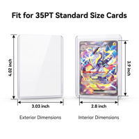 Protège-cartes rigides professionnels anti-UV pour cartes à collectionner et soumissions de gradation