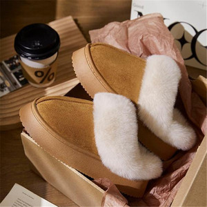 2024 Winter Fashion Thermal Snow <strong>Boots</strong> Soft Platform Classic Fur <strong>Slippers</strong> Brand Design <strong>for</strong> Men and <strong>Women</strong> Wholesale Price - Product Image 5