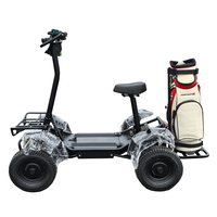 Voiturette de golf électrique 4x4 puissante 4000W, nouvelle conception d'usine, 1 passager, 60V, pour usage en club de golf