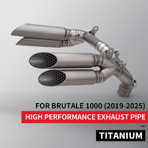 Escape de aleación de titanio para motocicleta Brutale 1000 Brutale1000 compatible con el tubo de enlace medio delantero Original - Product Image 2