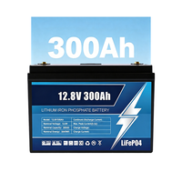 Batería LiFePO4 JIUYUNENG 12.8V 100Ah 200Ah 300Ah con Bluetooth BMS, 6000 Ciclos Profundos, Grado A, Certificación CE IEC62619