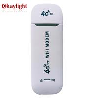 Módem WIFI 4G, dongle USB blanco, versión básica, LTE, neutral, hasta 150Mbps, portátil, con ranura para tarjeta SIM
