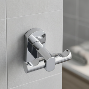 Gancho para Bata de Acero Inoxidable con Acabado Cromado, Diseño Minimalista, Forma Curva, Juego de Accesorios para Baño - Product Image 2