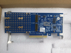 PLX88024 PCIe 4.0 x8 ถึง 4 พอร์ต M.2 NVMe SSD การ์ดขยายอะแดปเตอร์, ไม่ต้องใช้การแยกสัญญาณ, รองรับ 2280/22110 - Product Image 2