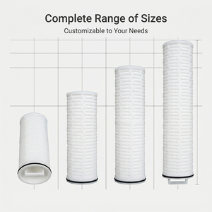 ไส้กรองแบบจีบ Flowment Depth ขนาด 5 ไมครอน สำหรับการกรองน้ำในโรงงานเหล็ก - Product Image 4