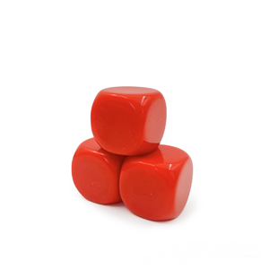 Dados Cuadrados Grandes de 30 mm, Colores Opacos, en Blanco, para Juegos, Esquinas Redondeadas, Hechos de Material Acrílico - Product Image 2