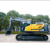 Excavadora de cadenas de gran tamaño, 22 toneladas, marca famosa, modelo HX220HD, excavadora hidráulica con precio económico en venta