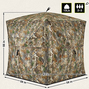 Săn bắn mù im lặng nhìn thấy thông qua mù 3-4 người bật lên mặt đất mù với có thể tháo rời màn bảng tets săn bắn - Product Image 6